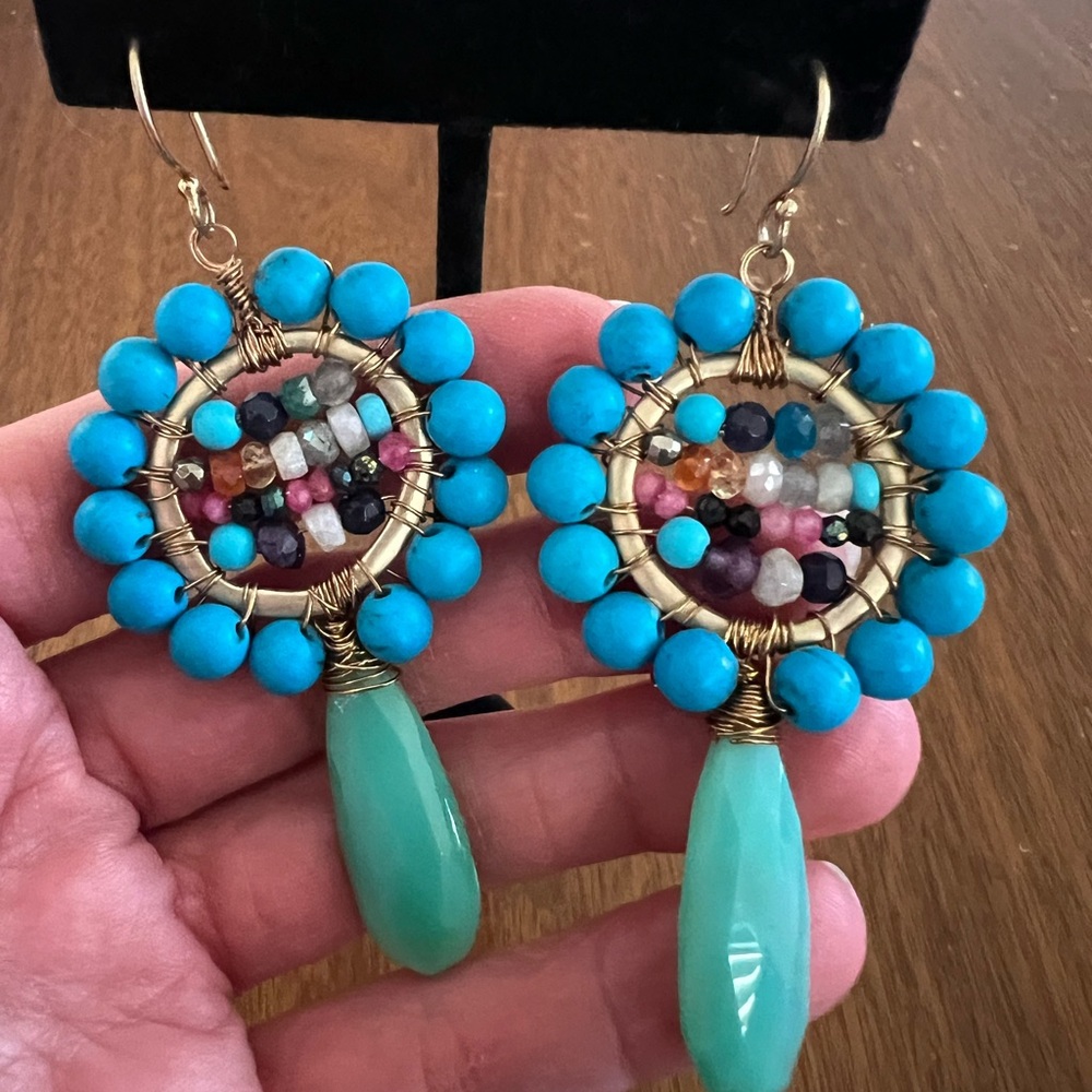 Holly Zaves Handmade Semi-Precious Stone Earrings